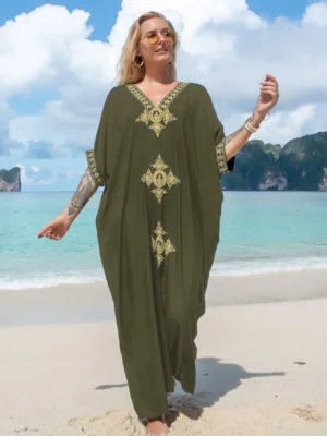 Women's Embroidery Swimsuit Cover