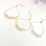 DOREMI Crystal Zircon Name Customized Letter Doubel Chain - Image 6