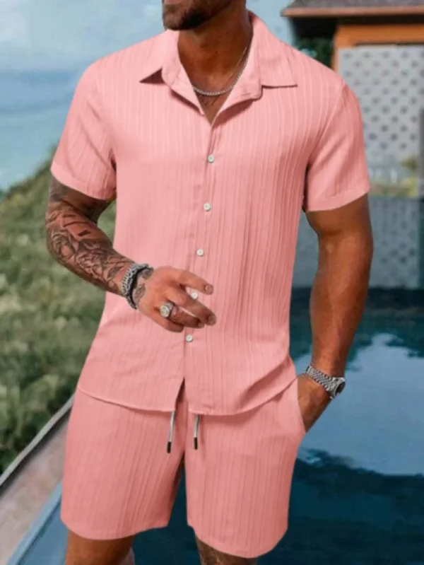 2025 New style Summer Men's Fashion Beach Suit - Image 3