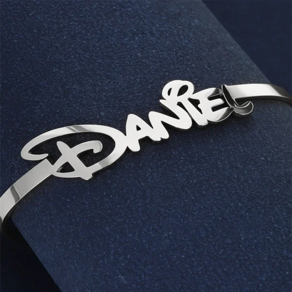 Custom Name Bracelet Gold Color Stainless Steel - Image 5