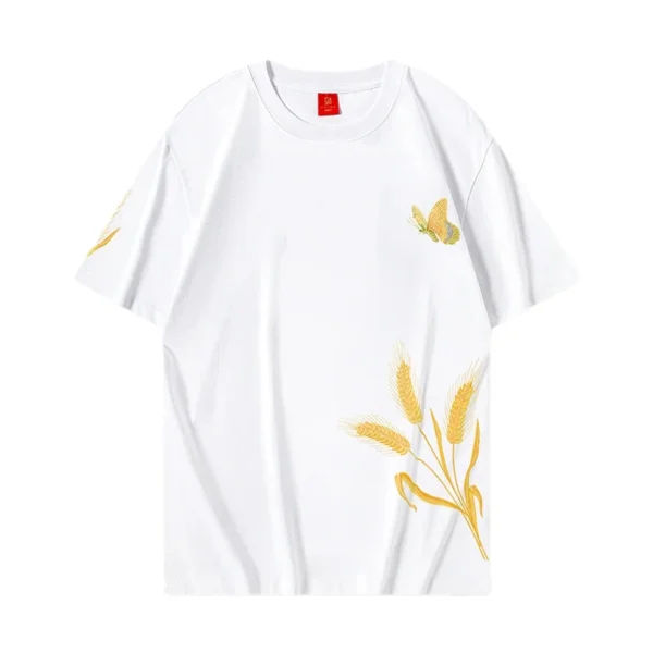 Butterfly Embroidery T Shirt Men - Image 2