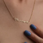 Stainless Steel Choker Custom Name Necklace - Image 2