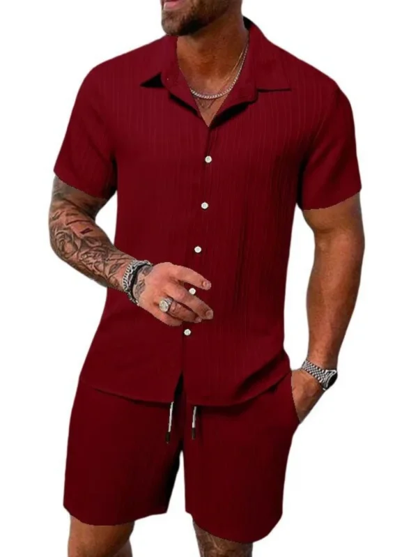 2025 New style Summer Men's Fashion Beach Suit - Image 4