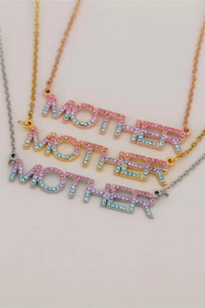 Gradient Diamond Name Necklace Handwriting