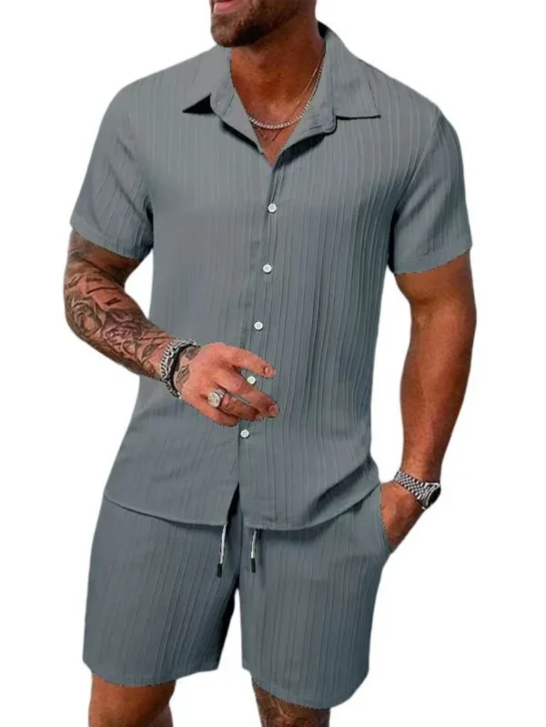 2025 New style Summer Men's Fashion Beach Suit - Image 5