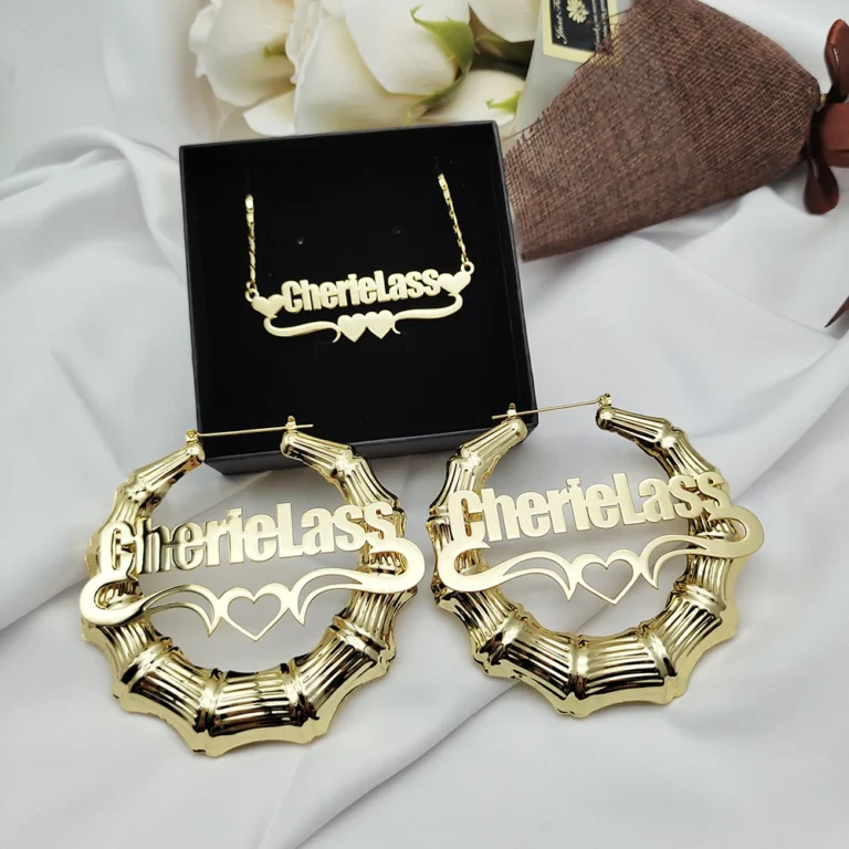 Customized Name Necklace Stainless Steel Set – newdecos