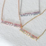 Gradient Diamond Name Necklace Handwriting - Image 3