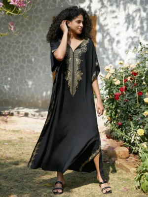 Swimsuit Cover Ups Embroidery V Neck