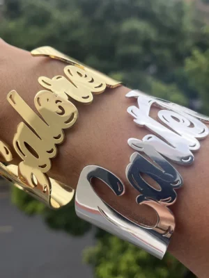 Custom Exaggerated Bangle Stainless Steel For Women