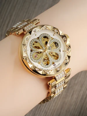 Forsining Skeleton Watch for Women