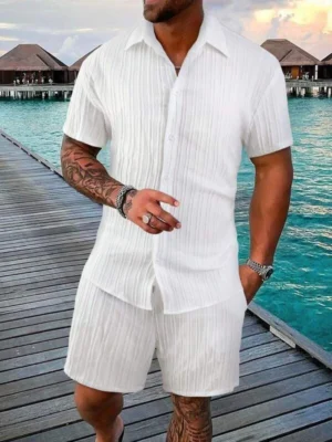 2025 New style Summer Men's Fashion Beach Suit