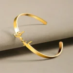 Custom Name Bracelet Gold Color Stainless Steel - Image 6