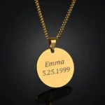 Auxauxme Customized Photo Name Necklace - Image 4