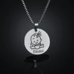 Auxauxme Customized Photo Name Necklace - Image 2