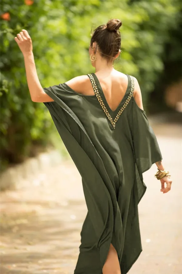 Turkish Cold Shoulder Kaftan - Image 3