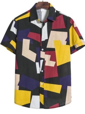 Men s Geometric Print Shirt