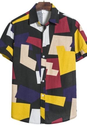 Men s Geometric Print Shirt