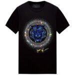 Men's Rhinestone Tiger Head Summer American Plus Size Half Sleeve Cotton T-shirt - Image 8