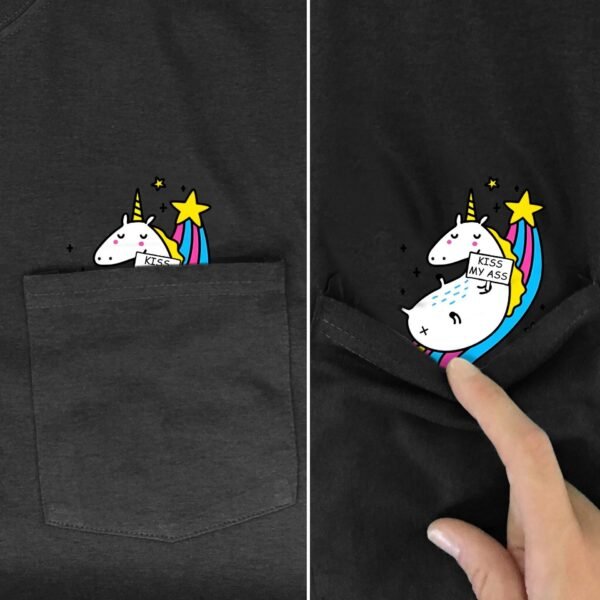 Men's T Shirt Fashion Brand Summer Pocket Despise Cat - Image 6