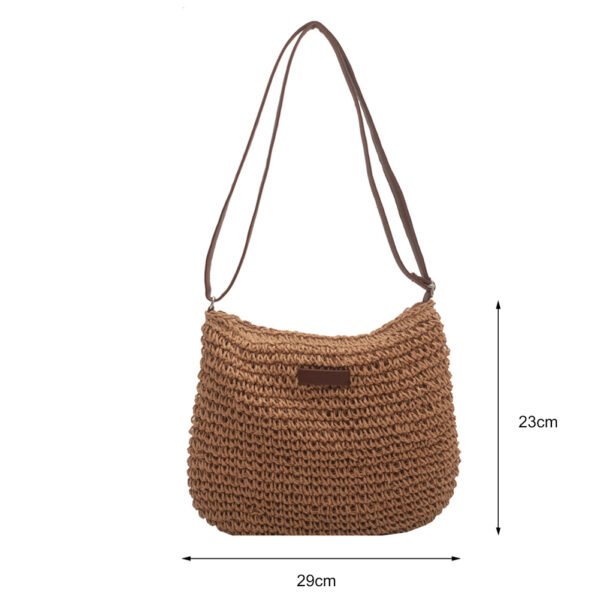 Niche Design Vacation Straw Tote Bag - Image 5