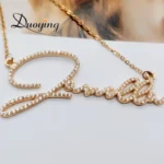 Zirconia Initial Letters Necklaces - Image 3
