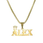 Personalized Crown Pendant For Women  Men Collars Thick Chain Gifts - Image 6