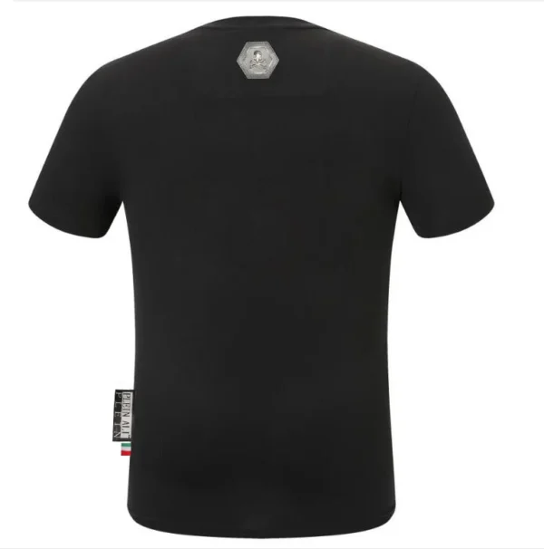Top Rhinestones Tee Men's Fashion Round Neck - Image 3