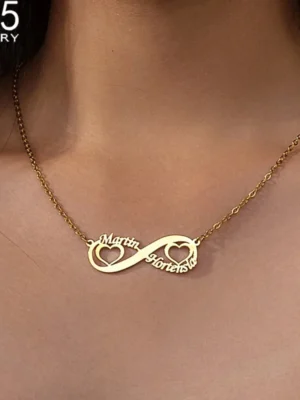 Custom Names Infinity Style Necklace