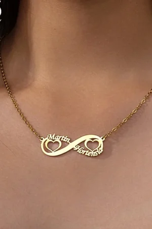 Custom Names Infinity Style Necklace