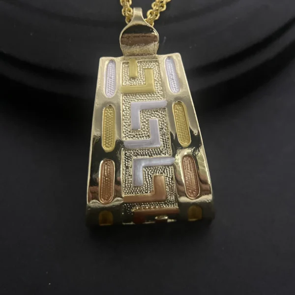 Italian Brazilian 24K Gold Plated Copper Jewelry Set - Image 4