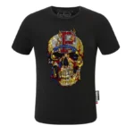 Top Rhinestones Tee Men's Fashion Round Neck - Image 2