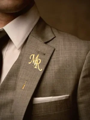 Custom Initials Lapel Brooch Letters