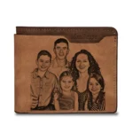 Customized Wallet Photo Mens Brown - Image 3