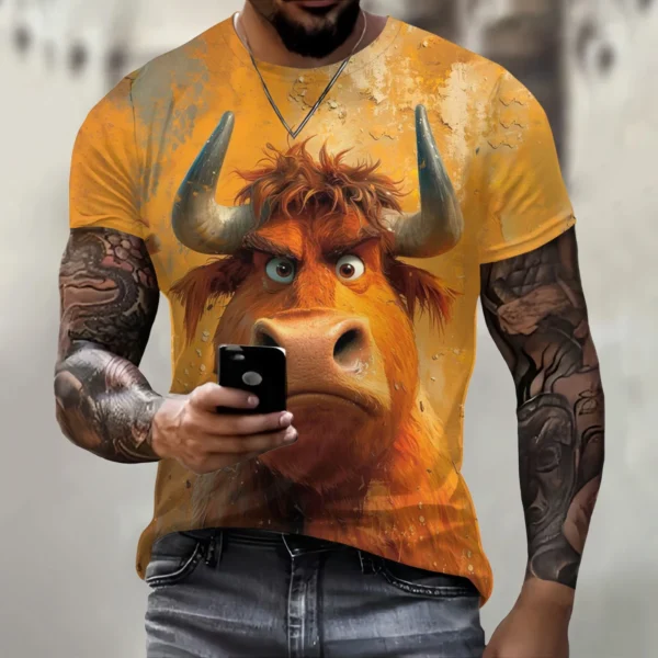 men's 3D printed T-shirt - Image 5