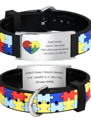 Personalized Autism Medical Alert ID Bracelet