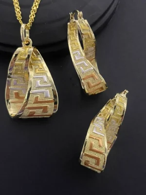 Luxury 18k Gold Plated Jewelry Set for Women Wedding Italian Jewellery Sets