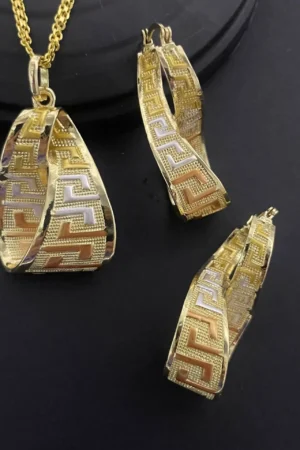 Luxury 18k Gold Plated Jewelry Set for Women Wedding Italian Jewellery Sets