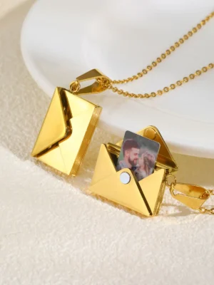 Envelope Photo Custom Necklace