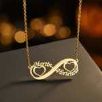 Custom Names Infinity Style Necklace - Image 2