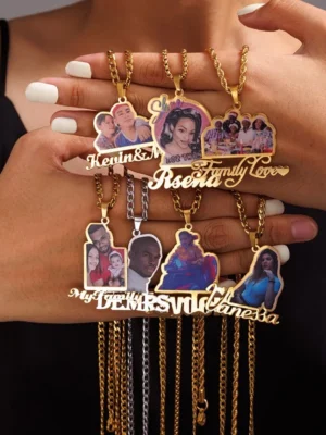 New Arrival Custom Name Colorful Character Necklaces
