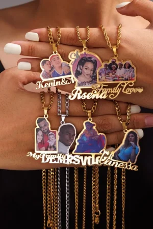 New Arrival Custom Name Colorful Character Necklaces
