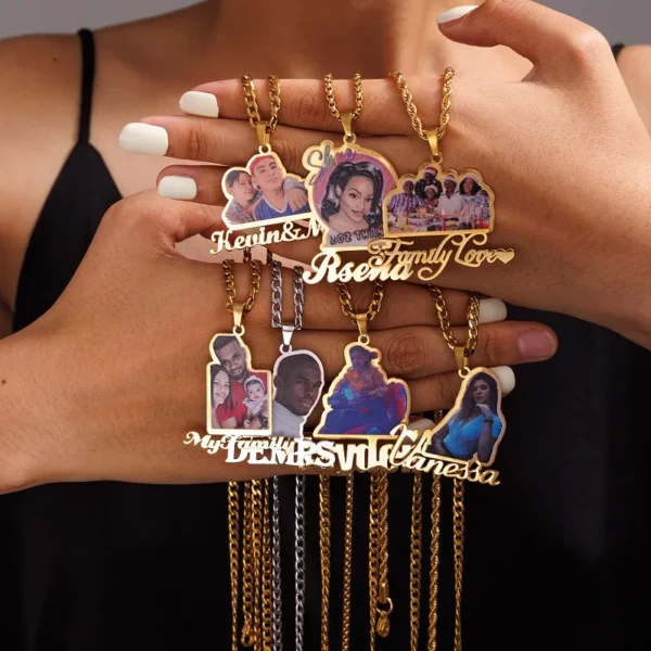 New Arrival Custom Name Colorful Character Necklaces