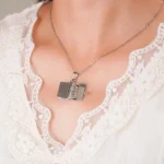 Atoztide Engrave Petite Book Locket Necklace - Image 5