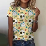 Funny Sugar Skull Mexican T-shirt - Image 3