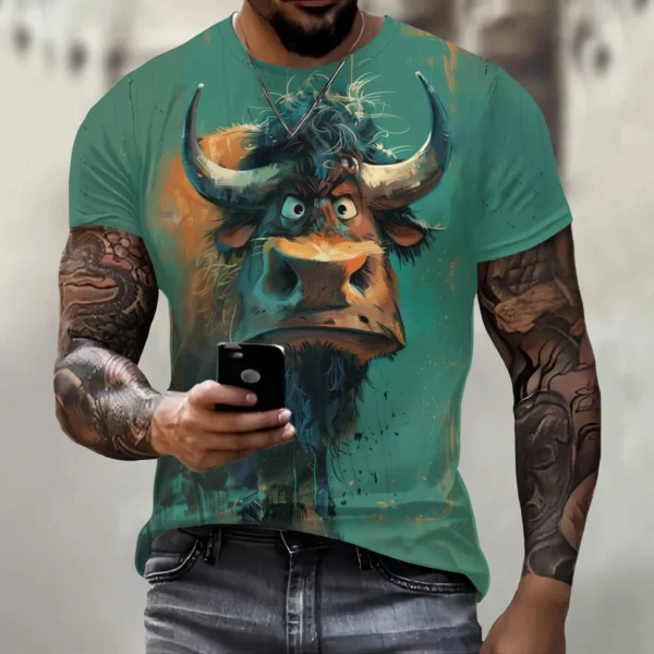 men's 3D printed T-shirt - Image 4
