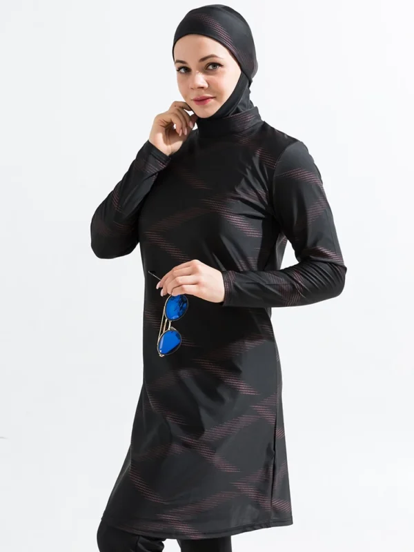 3PCS/Set Muslim Swimwear Burkini Women Modest Swimsuit - Image 4