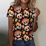 Funny Sugar Skull Mexican T-shirt - Image 5