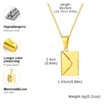 Envelope Photo Custom Necklace - Image 5