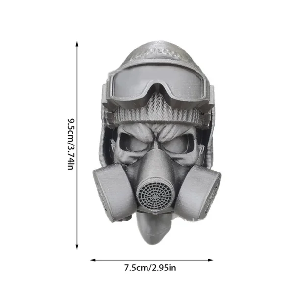 Trailer Hitch Cover With Steel Helmet And Gas Mask - Image 6