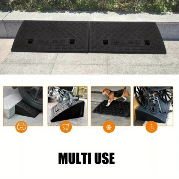 1 pc Curb Ramp 50x27x9cm Portable Curb Ramp Heavy Duty - Image 6